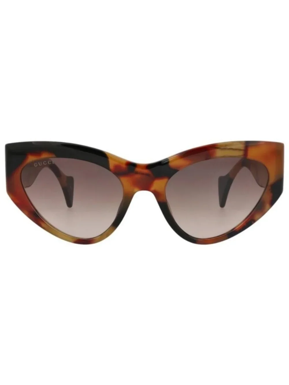 New Gucci Womens Cat Eye Havana Havana Brown Fashion Designer Sunglasses